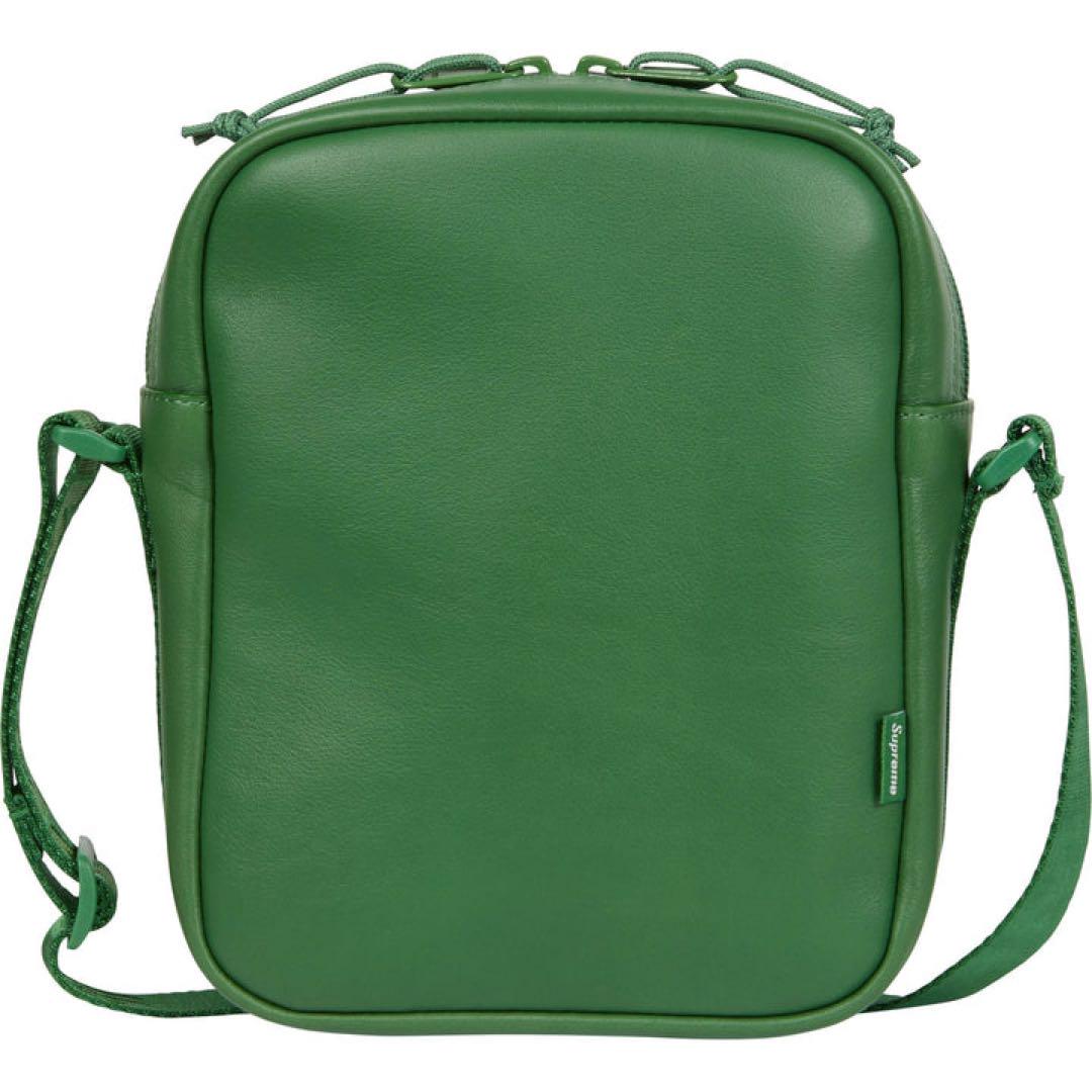 くらしを楽しむアイテム Supreme Leather Shoulder Bag 緑 バッグ