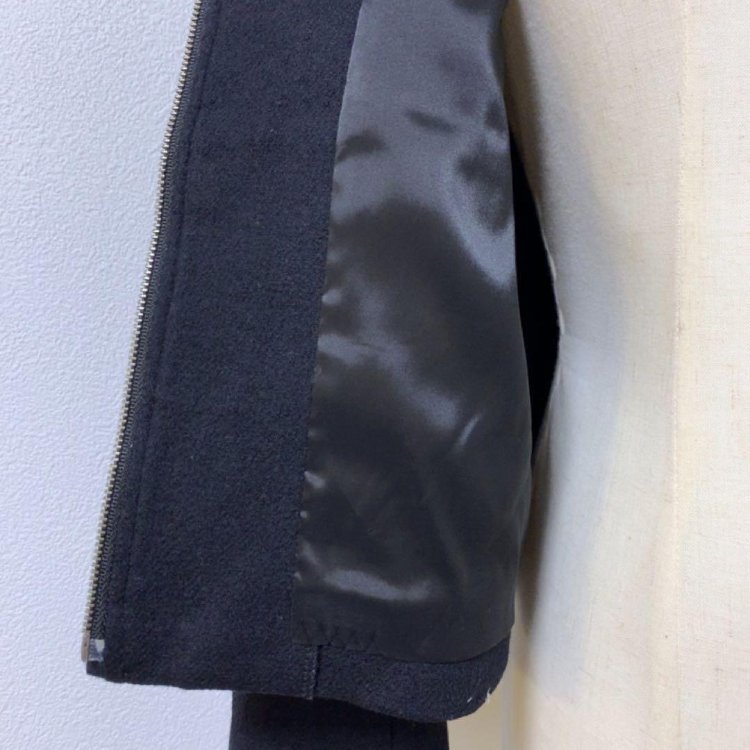 ⭐︎【美品】エムプルミエ ウール ノーカラー ジャケット ジップ