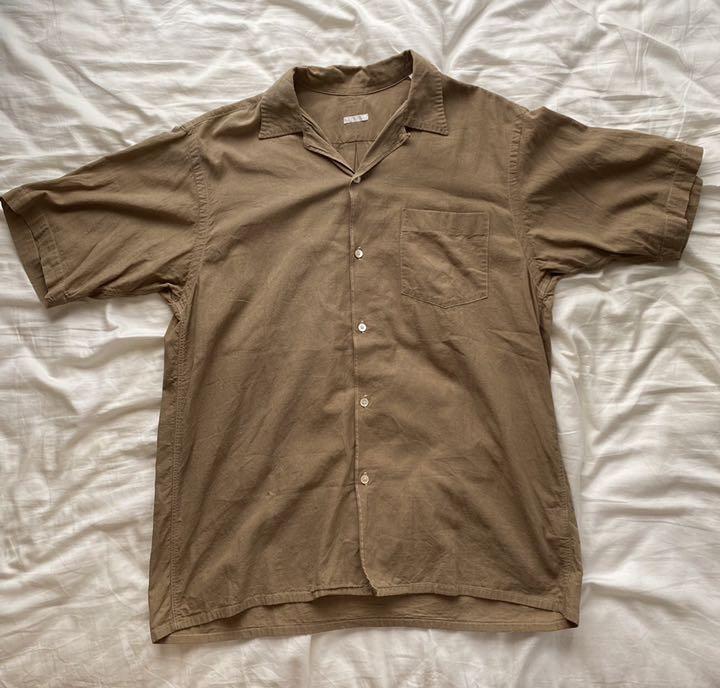 comoli コモリ 20ss ベタシャンオープンカラーシャツ カーキ - メルカリ comoli コモリ 20ss ベタシャンオープンカラーシャツ カーキ - メルカリ