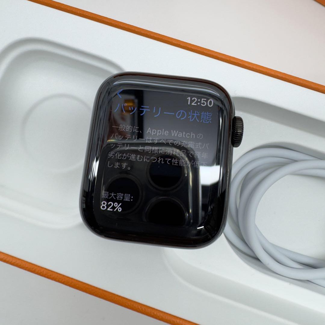 1442 Apple Watch エルメス　series5 HERMESブラック