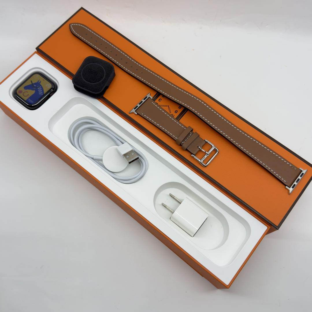 1442 Apple Watch エルメス　series5 HERMESブラック