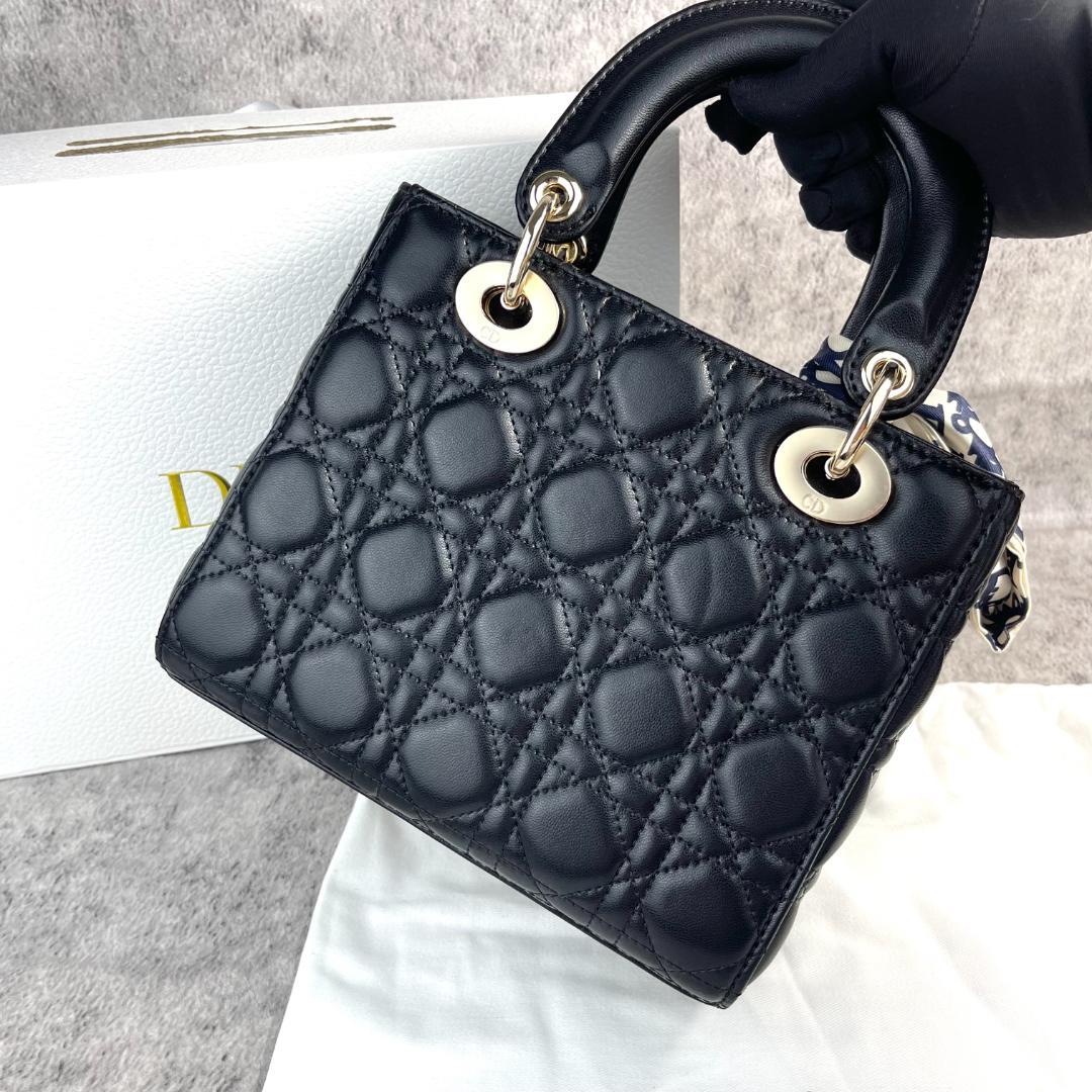 【箱付き】クリスチャンディオール Lady Dior スモールバッグ ブラック