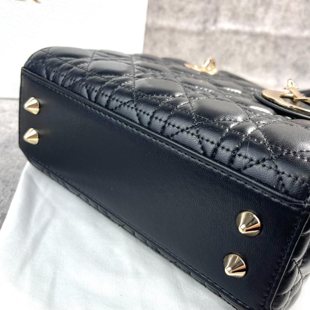 【箱付き】クリスチャンディオール Lady Dior スモールバッグ ブラック