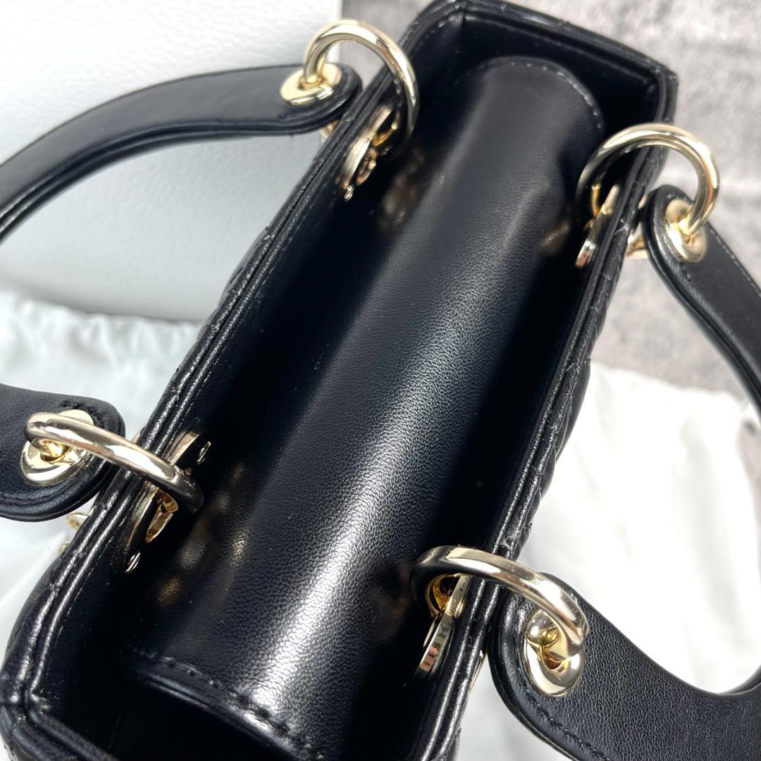 【箱付き】クリスチャンディオール Lady Dior スモールバッグ ブラック
