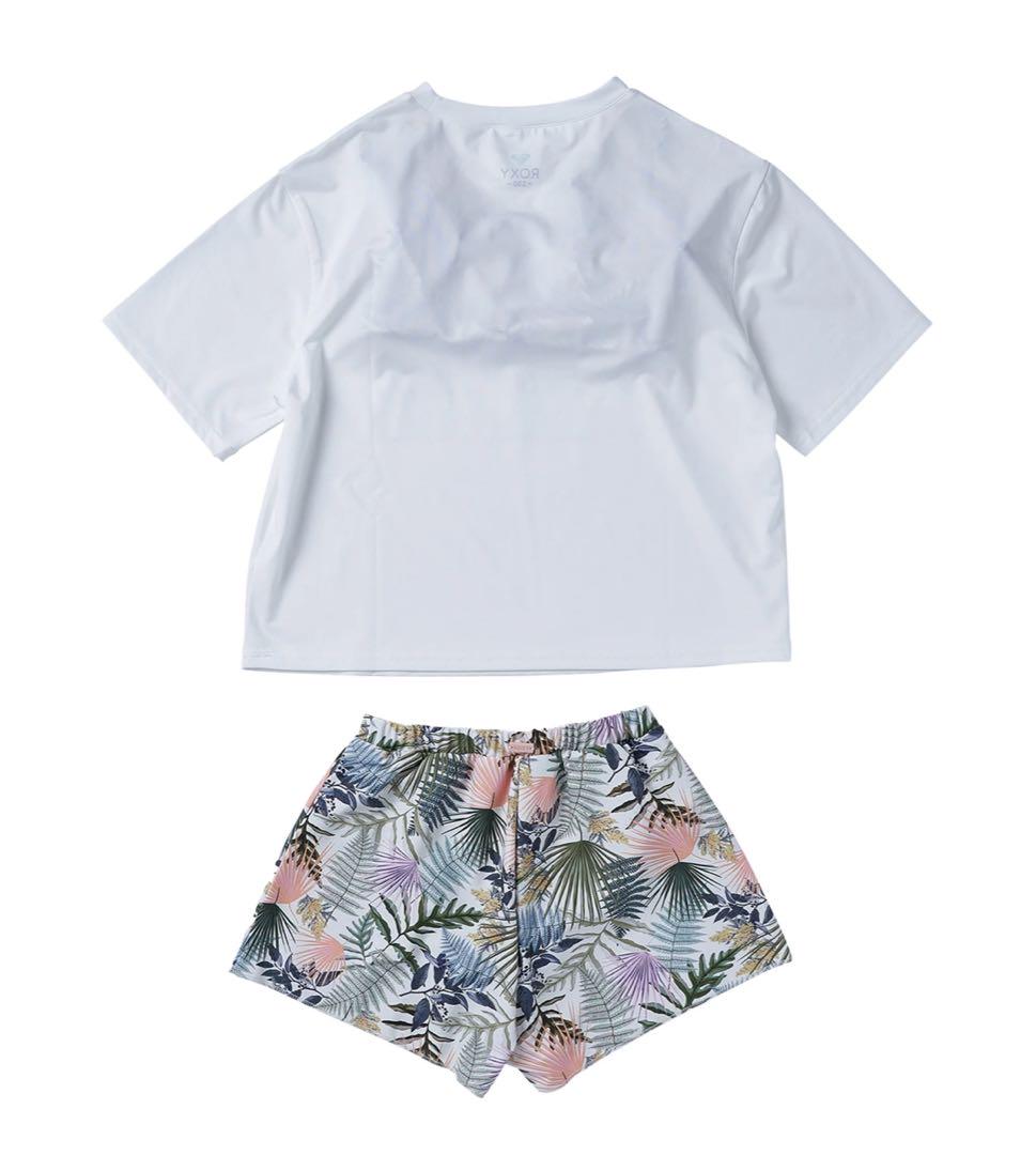 roxy キッズ　水着　ラッシュガード　ビキニ　3点セット　白　150