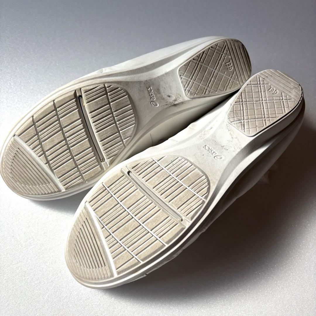 美品✨】asics pedara フラットシューズ シルバーホワイト 22.5