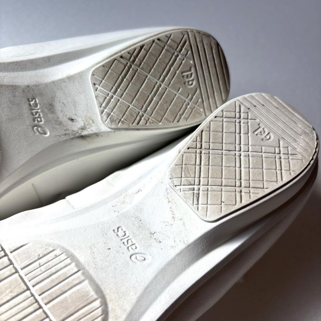 【美品✨】asics pedara フラットシューズ シルバーホワイト 22.5 美品✨】asics pedara フラットシューズ シルバーホワイト 22.5