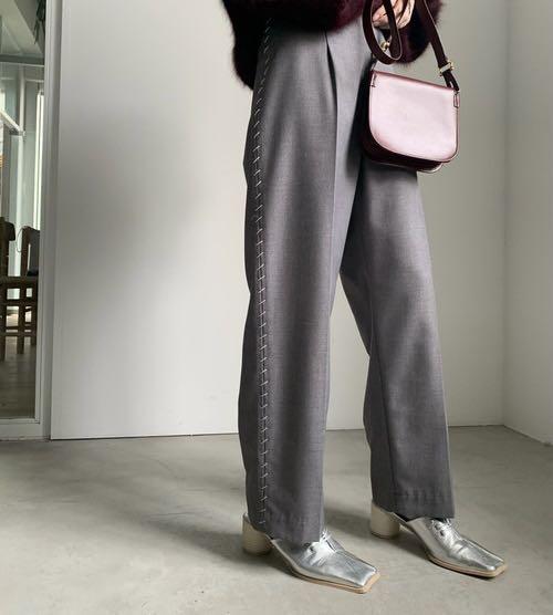 SIDE STITCH STRAIGHT PANTS