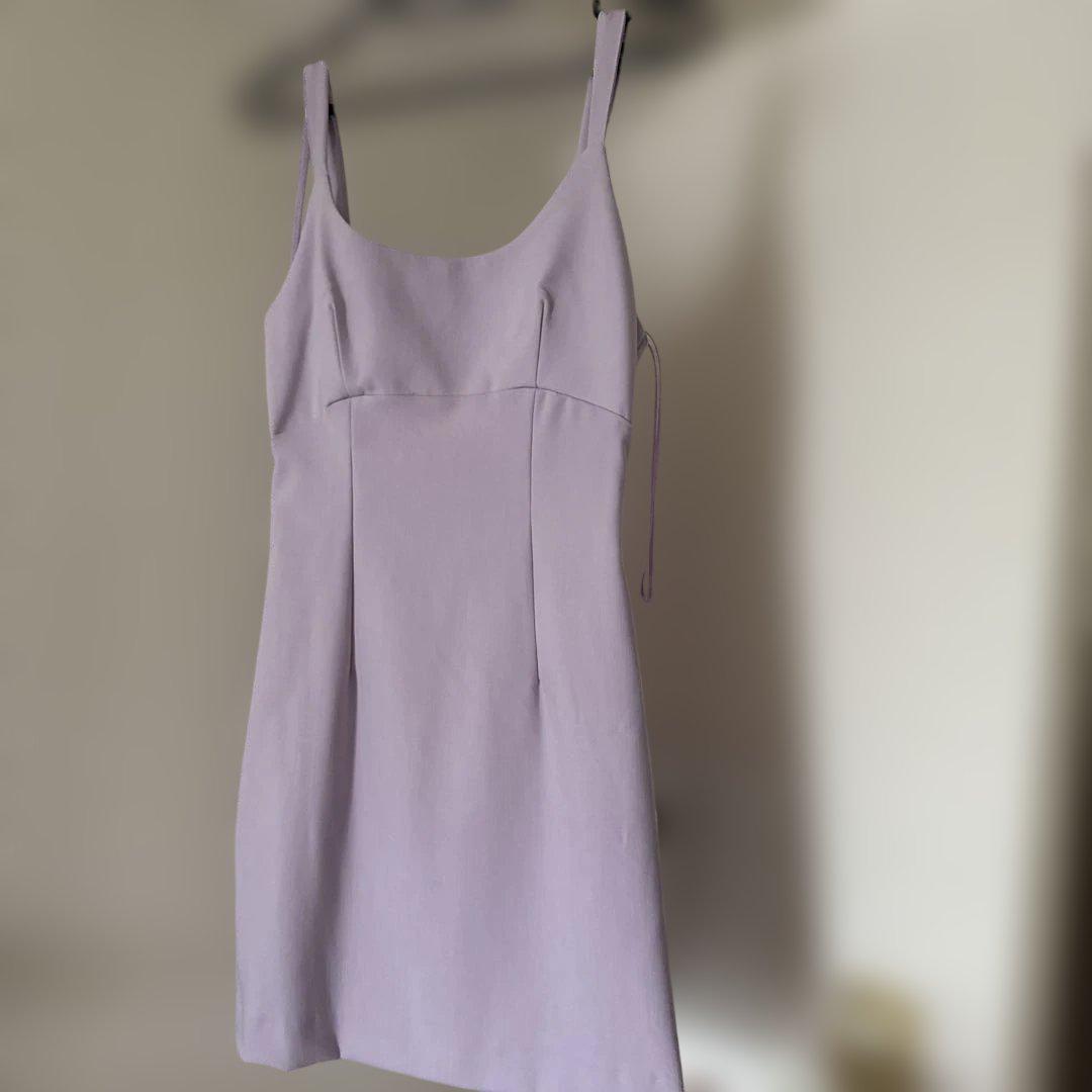 ZARA♡ライトパープル ノースリーブミニワンピース