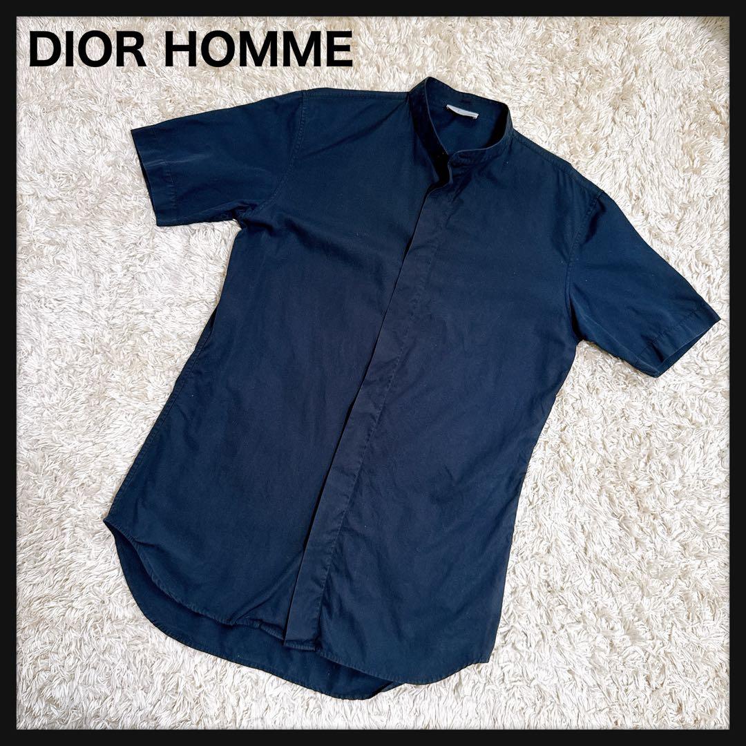 【DIOR HOMME】ディオール オム⭐️38 M スタンドカラー シャツ 黒⭐️