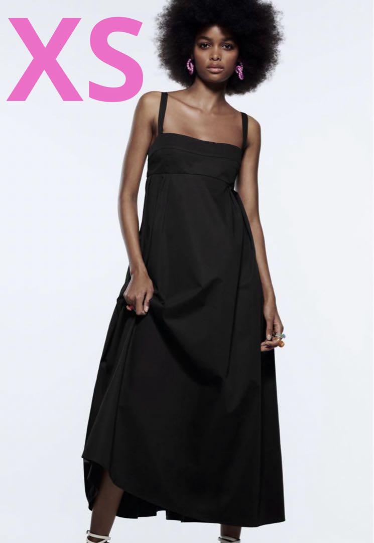 ZARA ザラ ミディボリュームワンピース ロングフレアワンピース