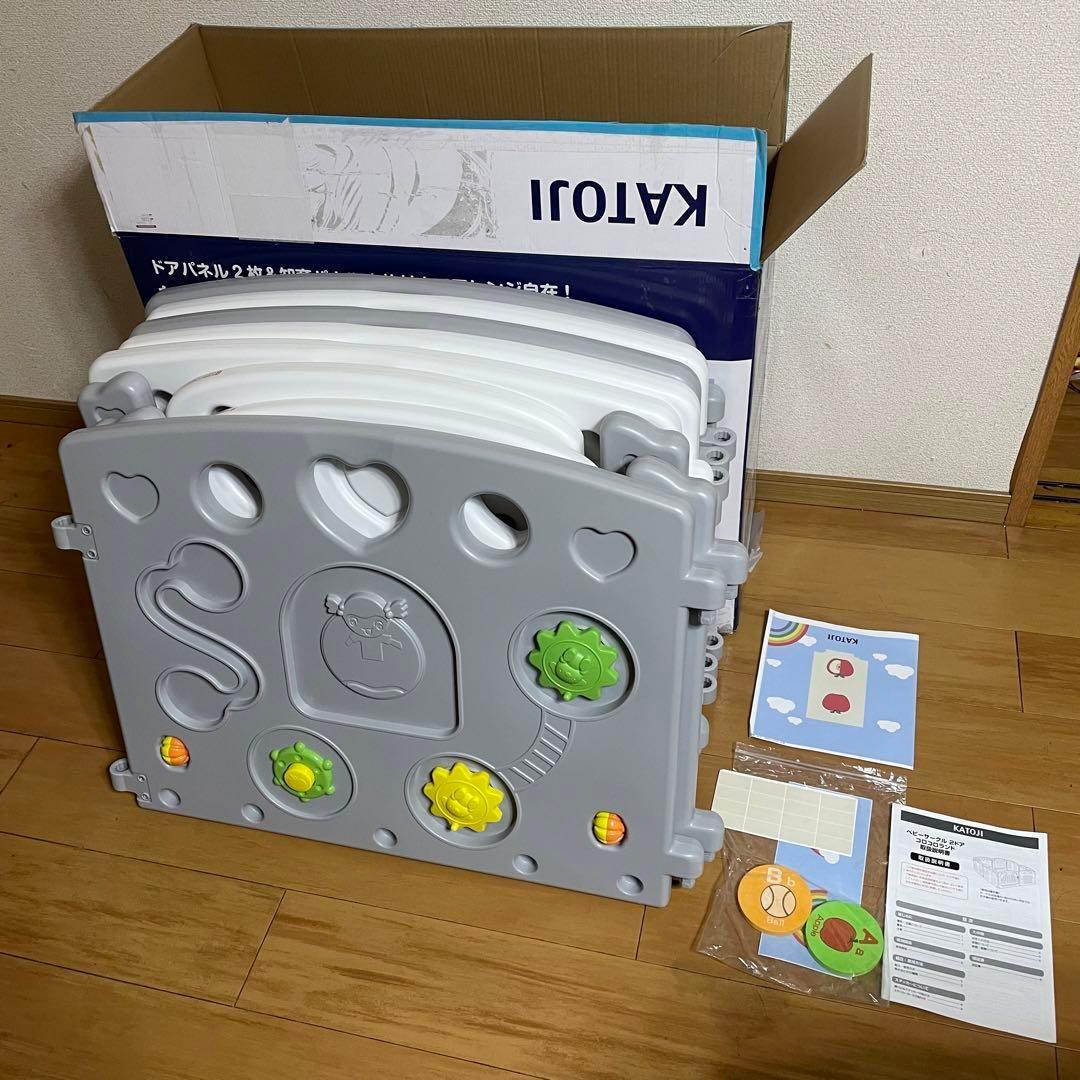 【値下げ】　ベビーサークル　2ドア　コロコロランド　カトージ