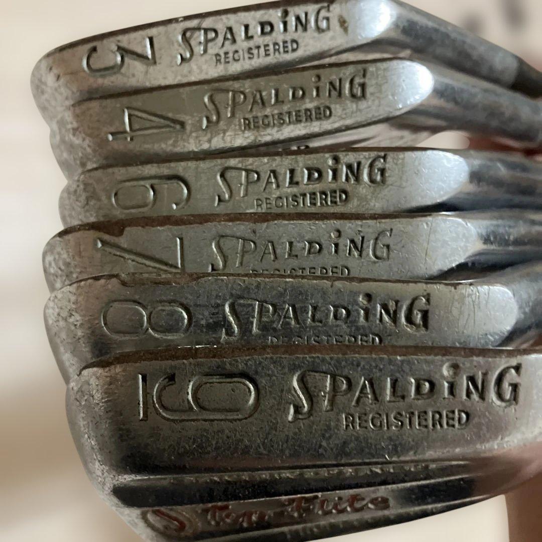 SPALDING 赤トップ　アイアンセット 6本　346789I