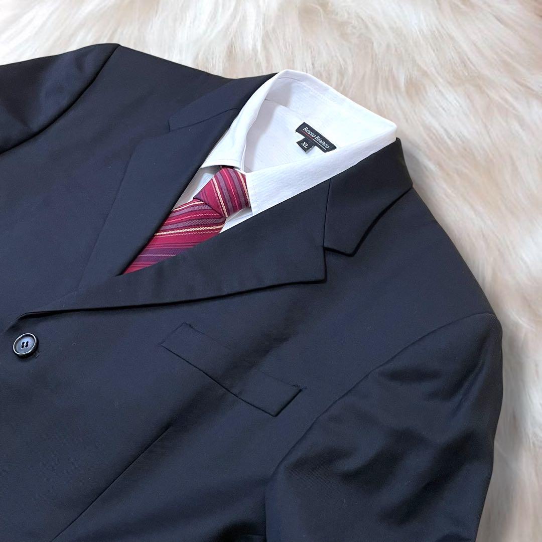 美品 プラダ セットアップスーツ 黒 52 XL ウール100%
