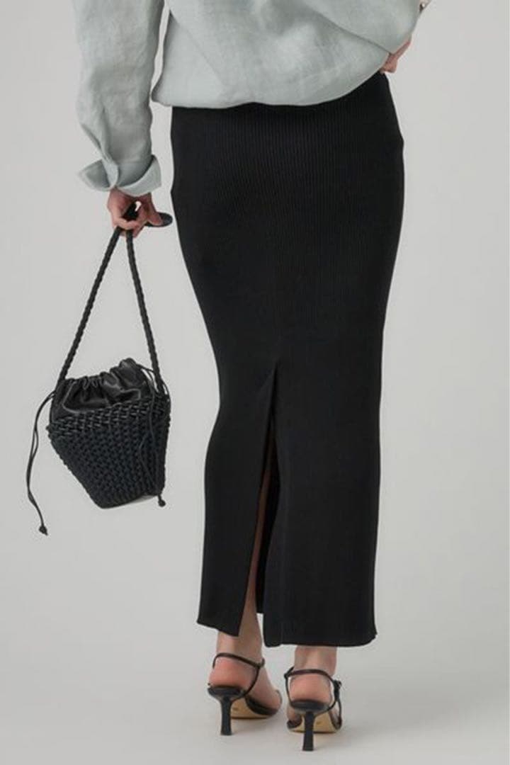 Chaos カオス 16Gインプレリブニットタイトロングスカート