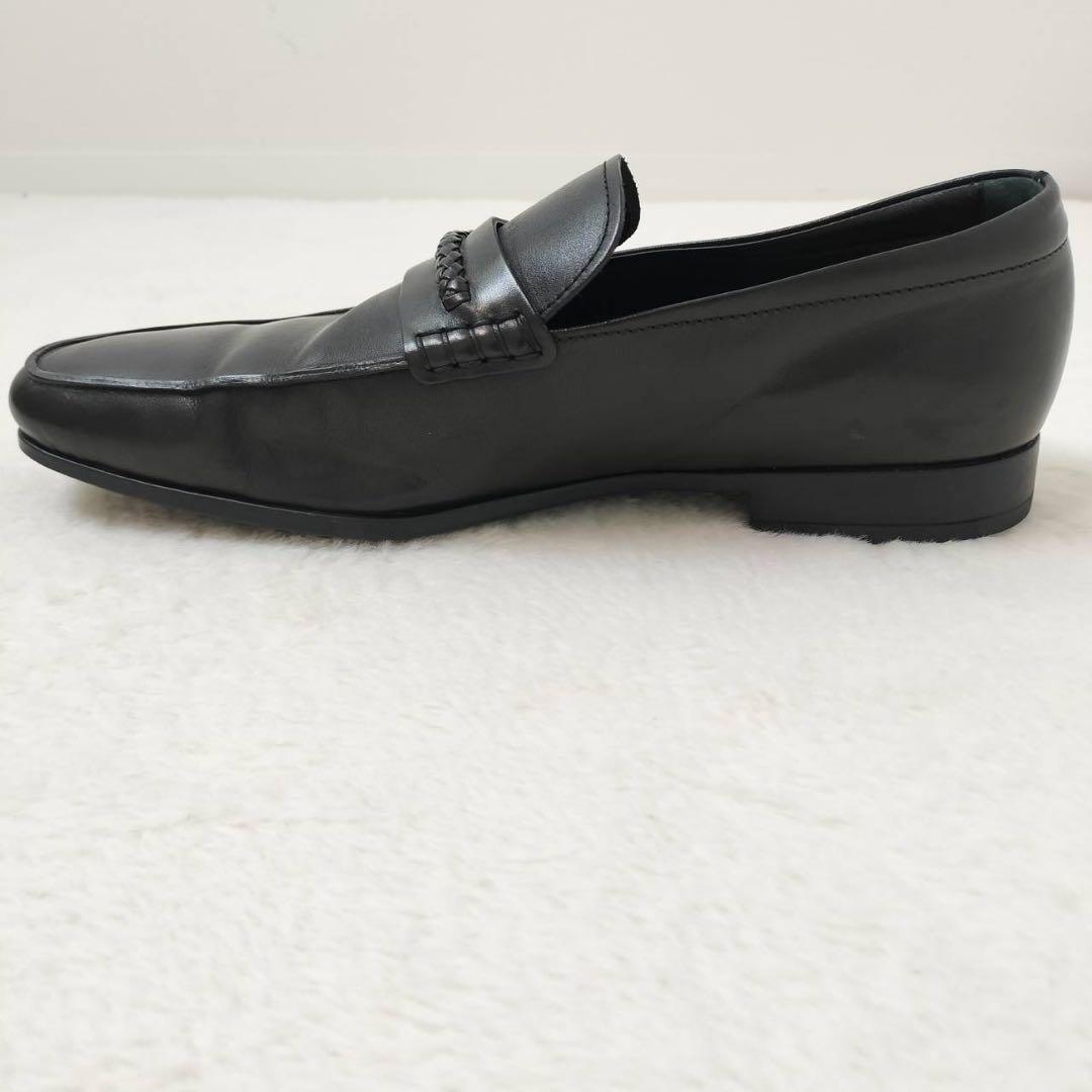 TOD'S 革靴　ブラック　イントラチャートトリム　ロゴ型押し　25cm相当