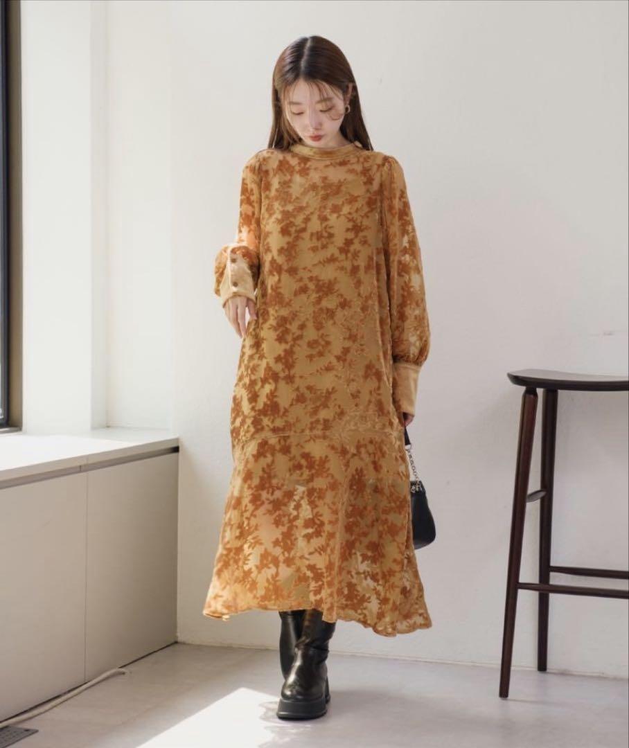 Kastane【オケージョンドレス/結婚式】ベロアオパールワンピース Kastane オケージョンドレス / 結婚式 ベロアオパールワンピース