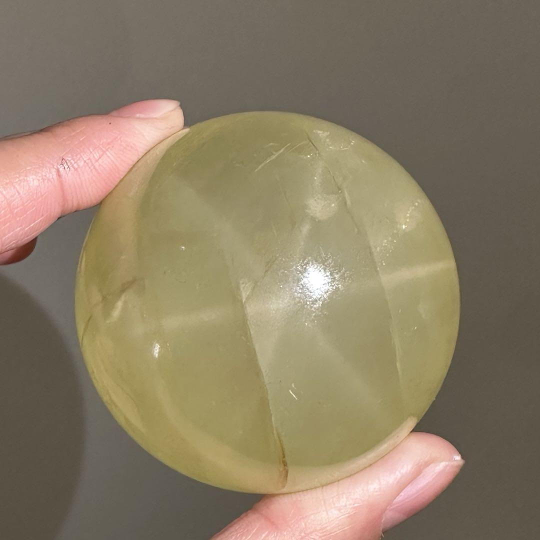 82mmビックサイズ　シトリンのスフィア　丸玉　置物NO.142711 tosho-stones_161-285