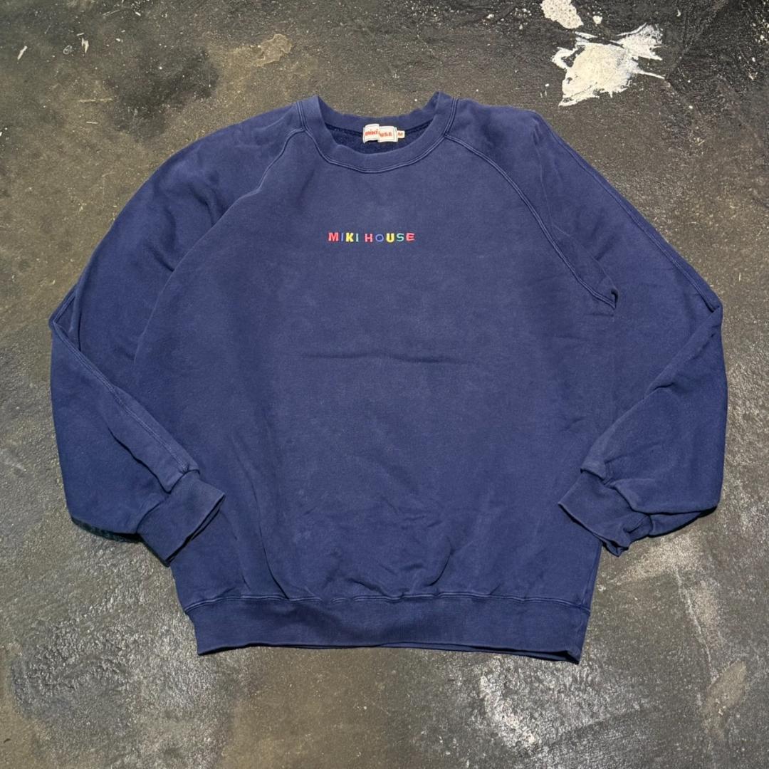 MIKI HOUSE 日本製 スウェット Mサイズ 90s MIKI HOUSE フェード スウェットシャツ トレーナー M 日本製