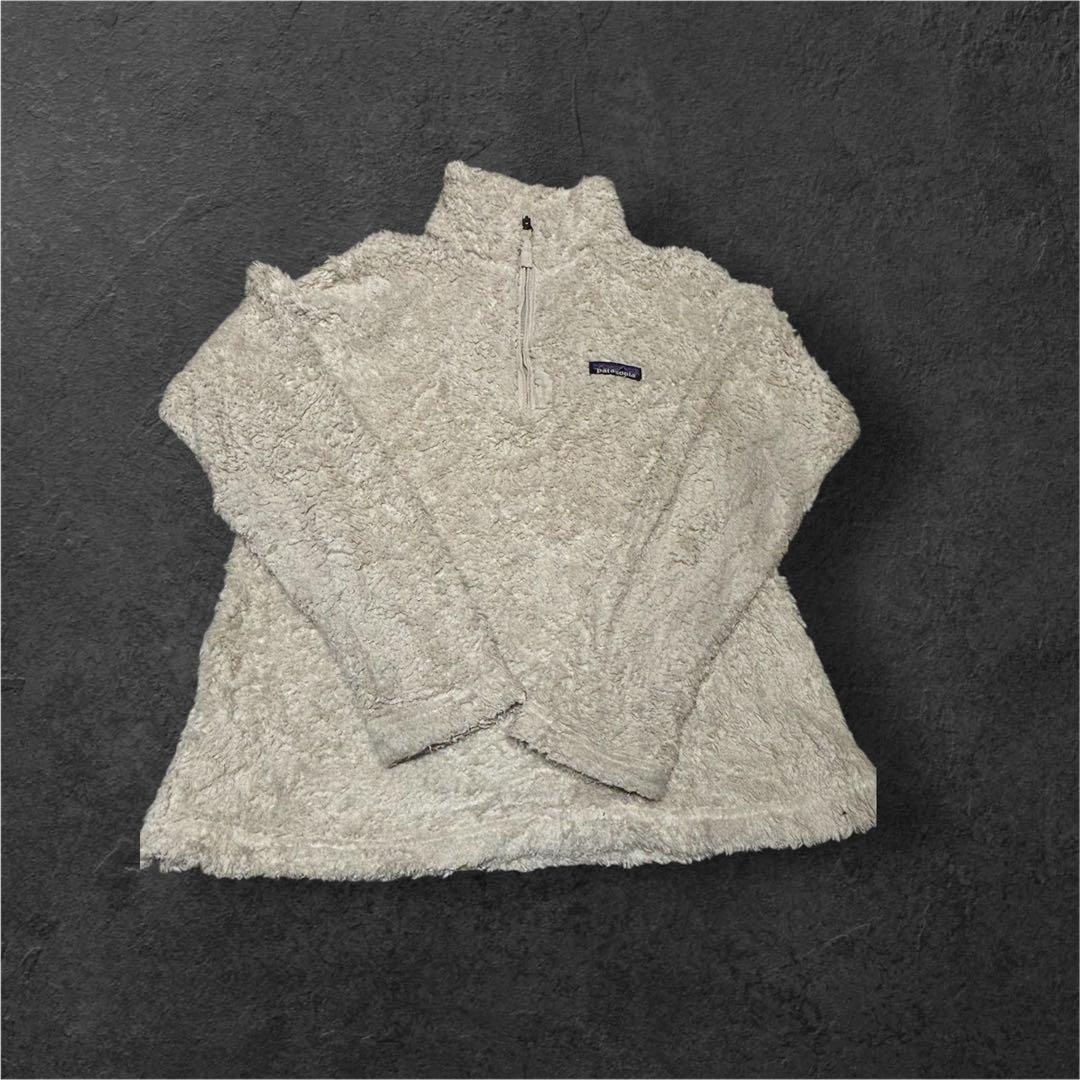 patagonia フリース ハーフジップ S クリーム色S patagonia