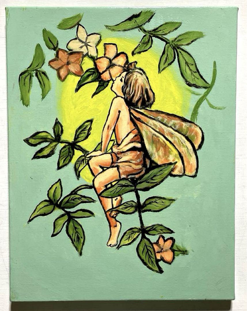 新発売】 油絵 妖精 F6号 絵画 絵画 - 絵画