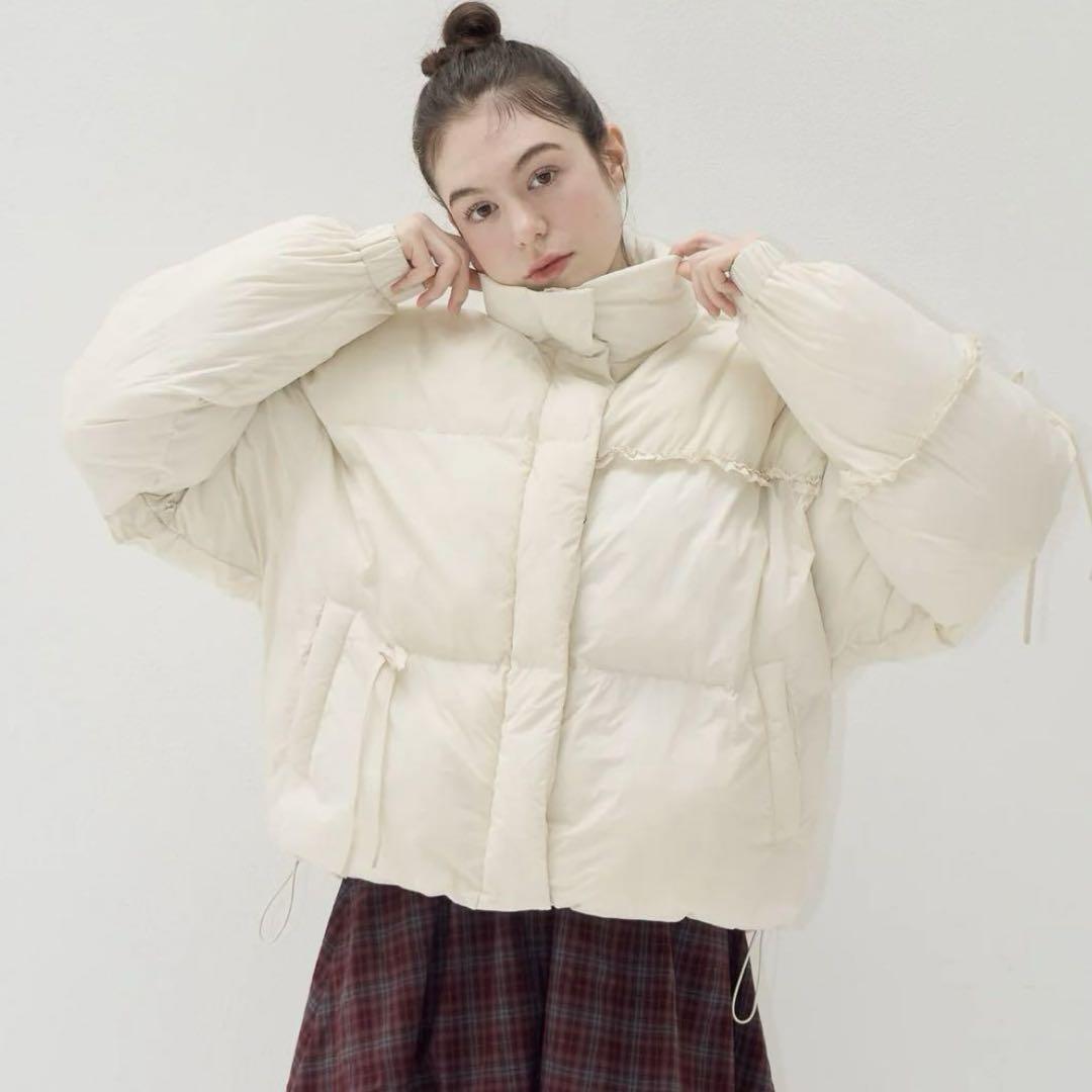 【再入荷】 muguet frill ribbon down jacket ジャケット・アウター