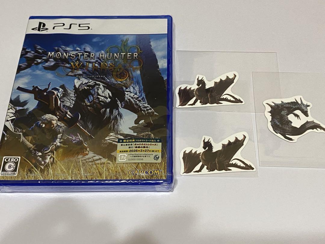 新品未開封、早いもの勝ち！モンハンワイルズ