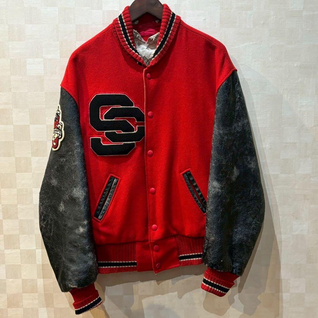 60s vintage wool stadium ウールスタジャン アワード - メルカリ