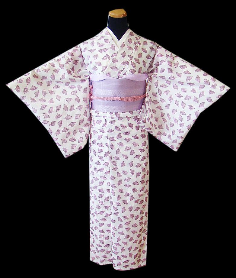 値下げ交渉OK！」夏物 洗える ポリエステル 絽 小紋 セット