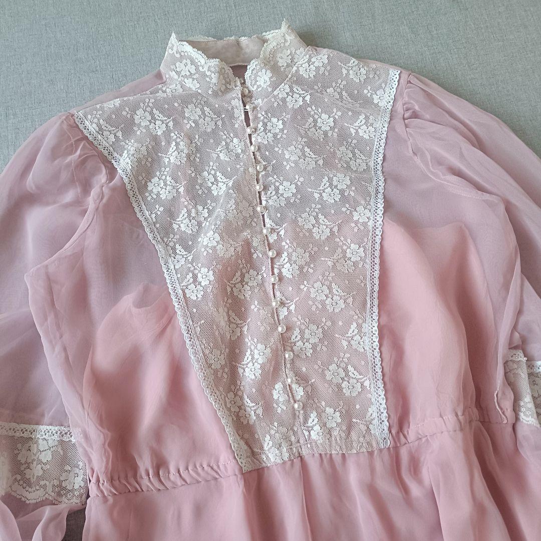 シフォンロングドレス ワンピース