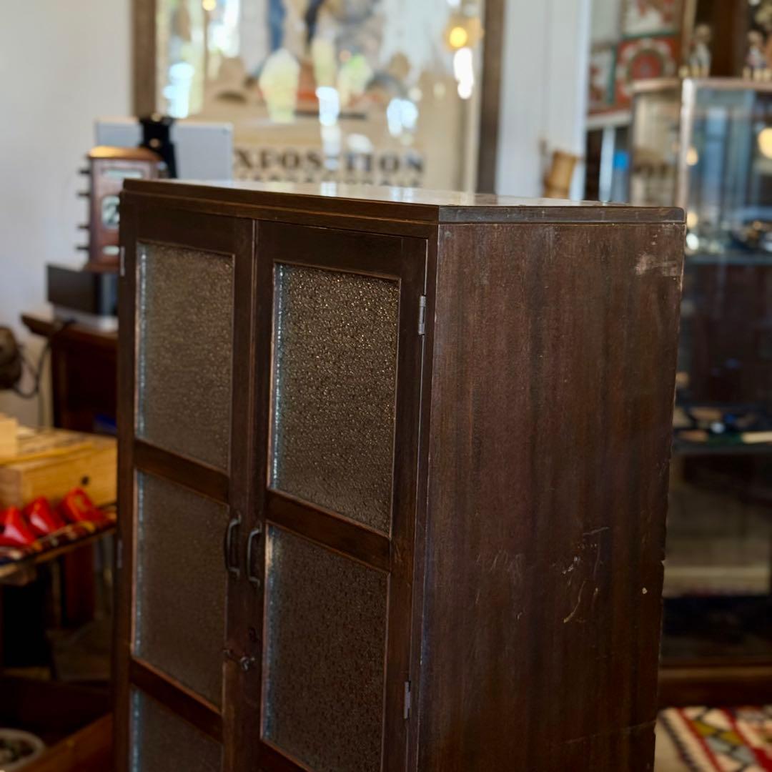 積読用本棚（大正擦りガラス扉付き / 引き出し2杯）