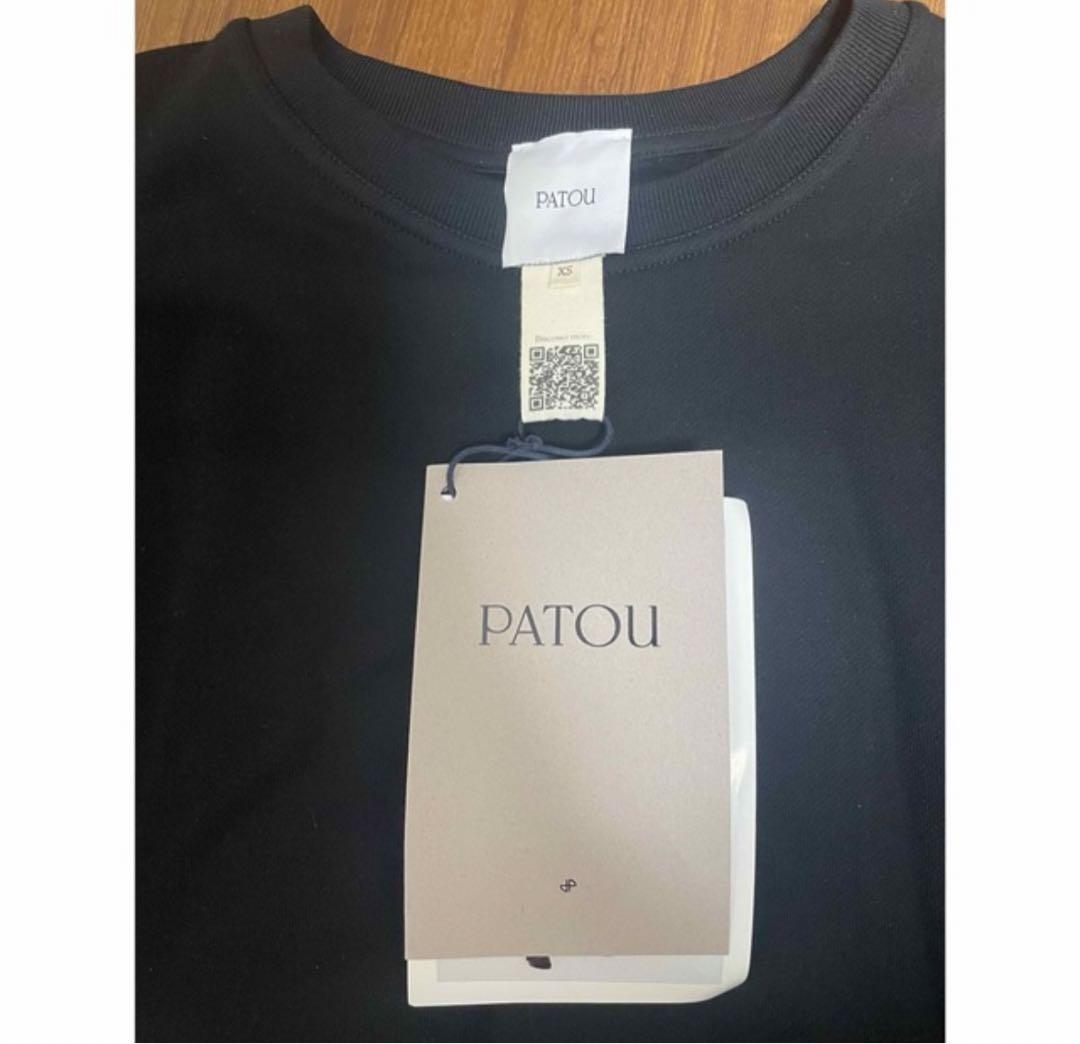 新品！タグ付！PATOUパトゥ つけ襟 黒スウェット - メルカリ
