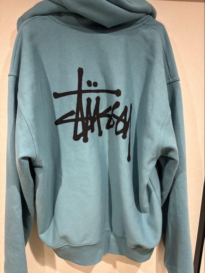Stussy ジップパーカー ブルー オーシャン