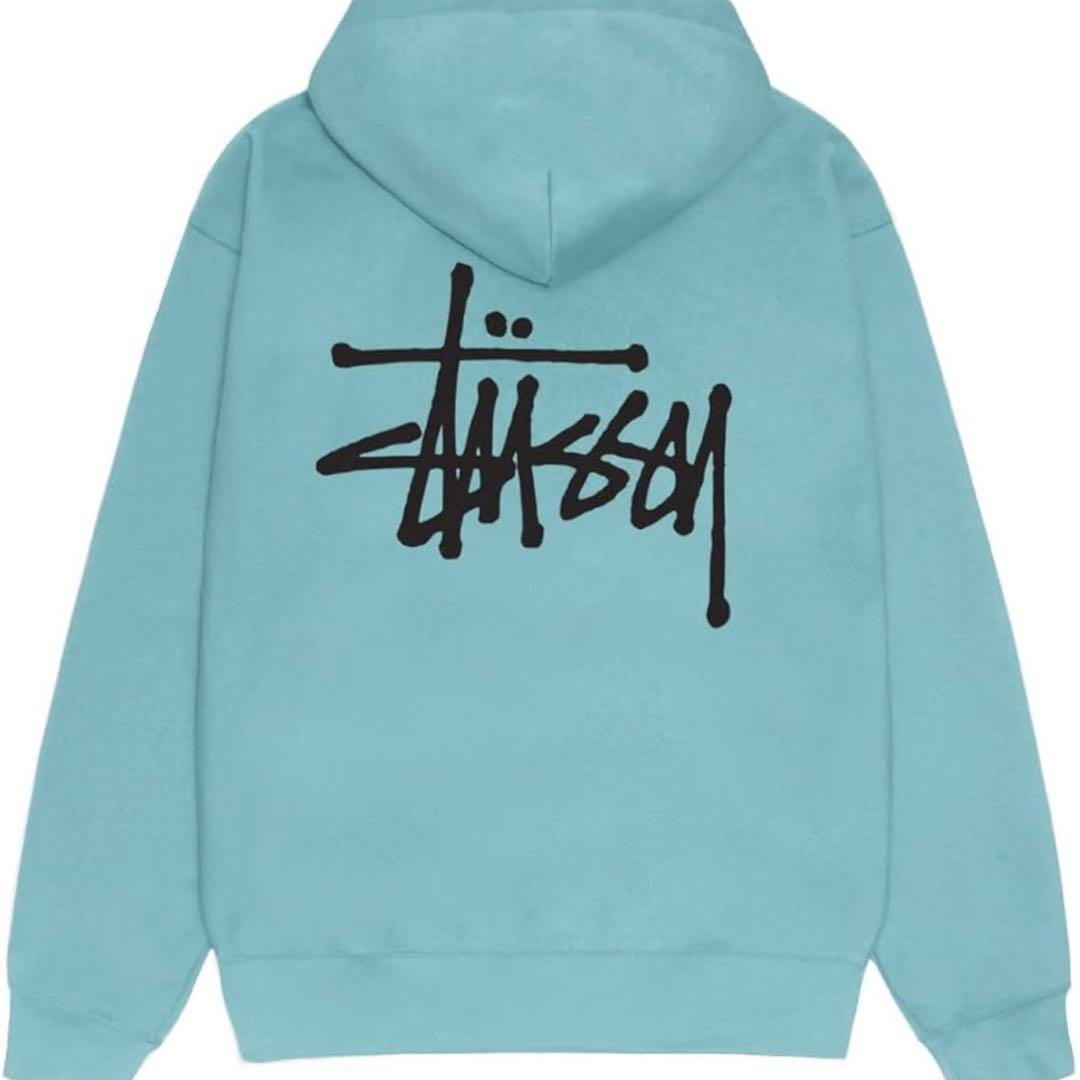 Stussy ジップパーカー ブルー オーシャン