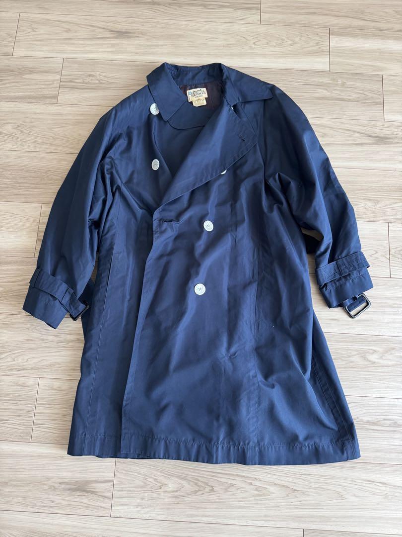 HERMÈS ネイビー トレンチコート 40 アンティーク