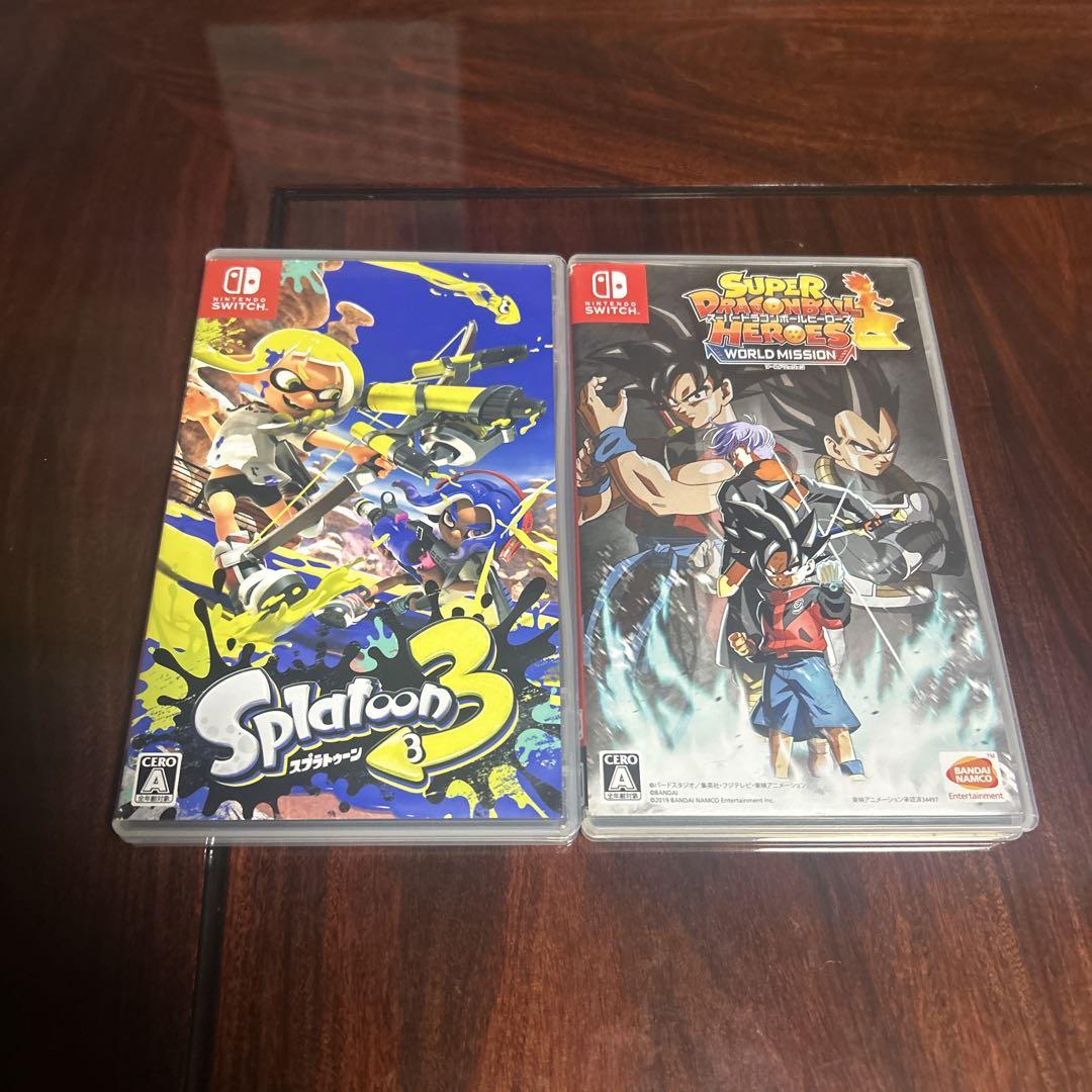 スプラトゥーン3 & スーパードラゴンボールヒーローズSwitch 2個セット