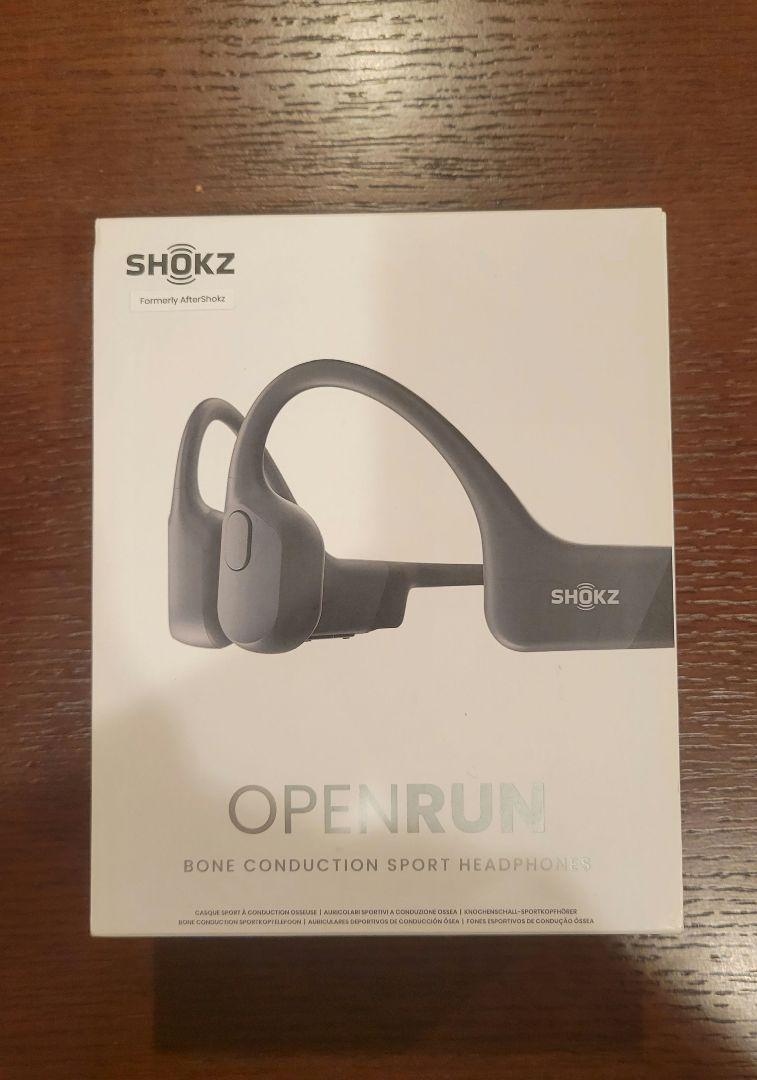 Shokz OpenRun 骨伝導イヤホン black 美品 オーディオ機器