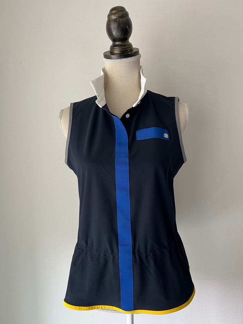 ランバンスポール バイカラーノースリーブトップス ランバンスポール バイカラーノースリーブトップス