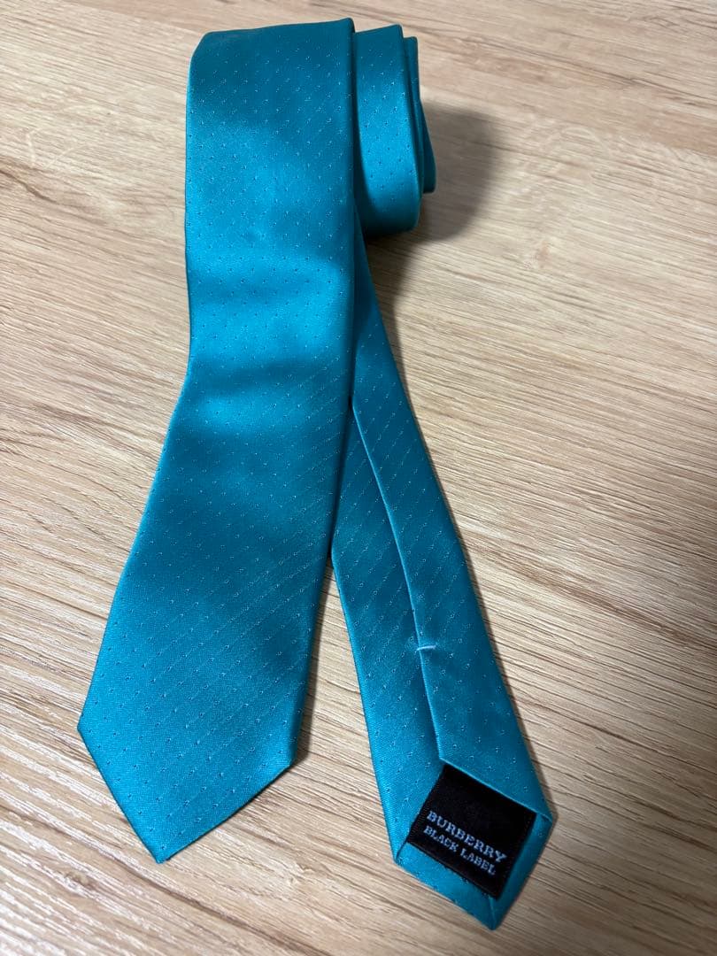 Burberry Black Labelネクタイ ドット柄 ブルーグリーンBURBERRY BLACK LABEL