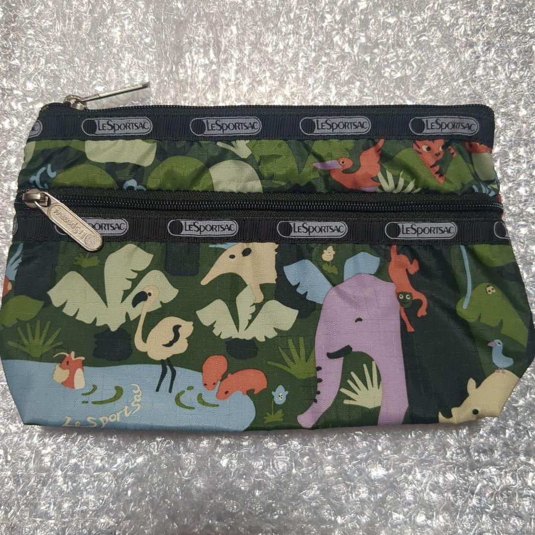 未使用 レスポートサック 動物 刺繍 ポーチ 未使用 レスポートサック 動物柄 ポーチ - メルカリ
