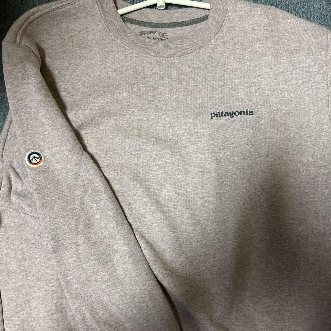 patagonia グレー 裏起毛スウェット