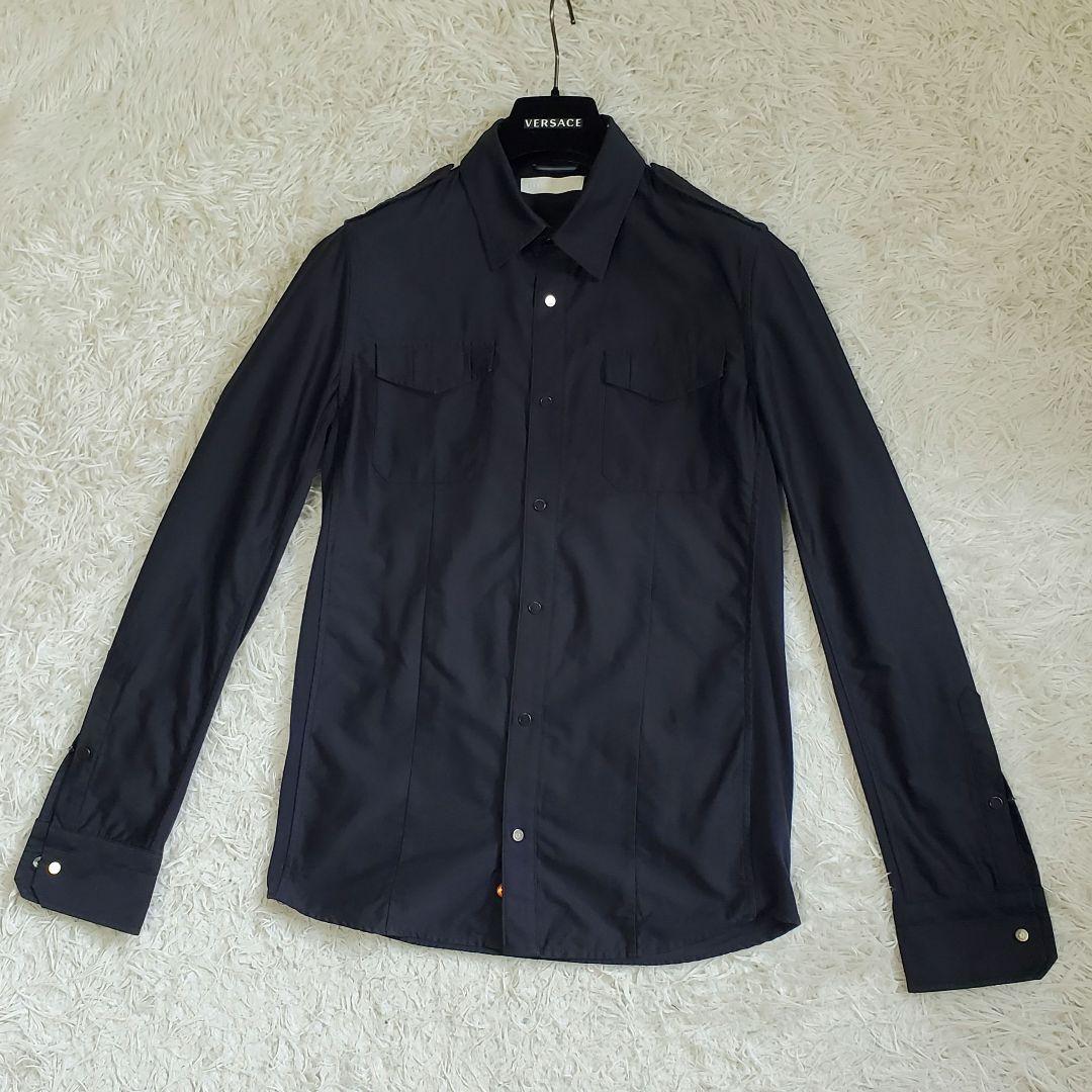 美品 junhashimoto ストレッチ 切替シャツ 長袖 2