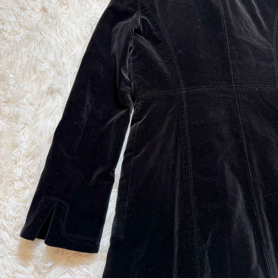 バーバリーブルーレーベル ベロアトレンチコート ロング 光沢 ベルベットM BURBERRY BLUE LABEL GULLKHAN_COM