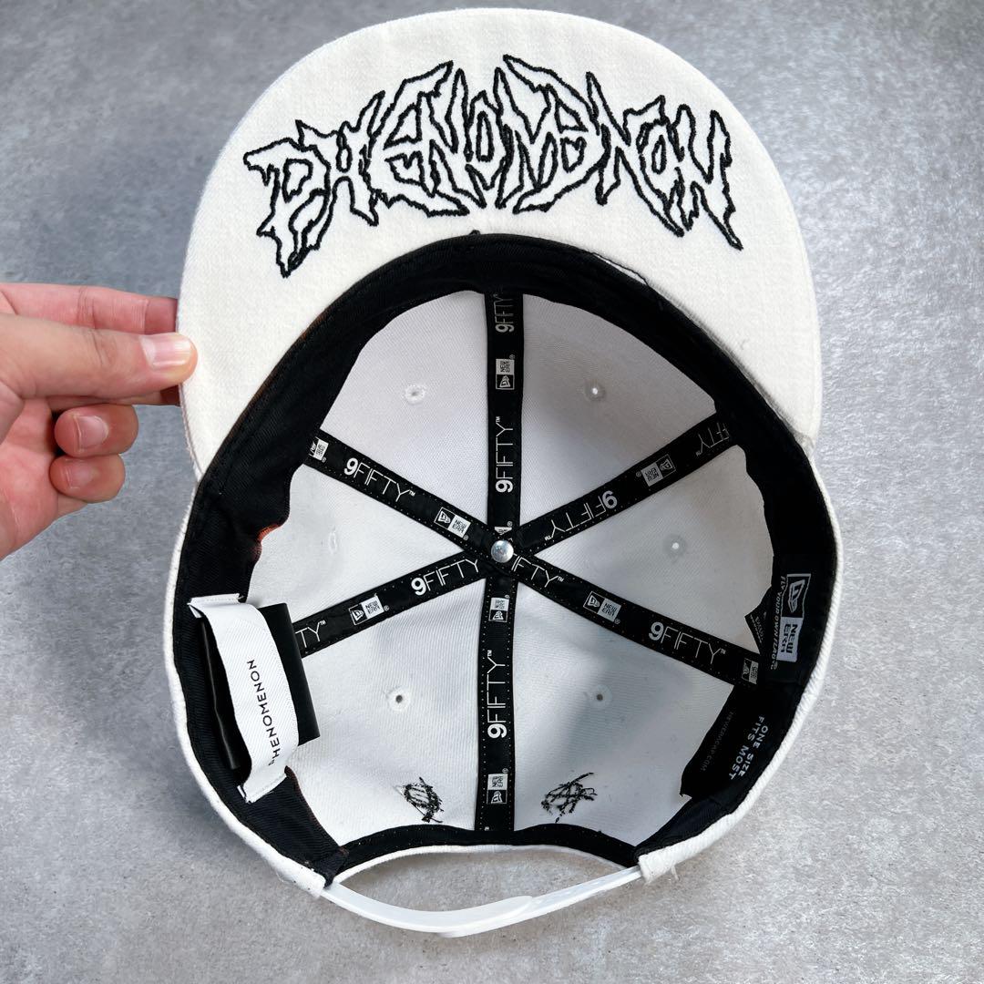 PHENOMENON×NEWERA キャップ コラボ 希少 刺繍 ホワイト 白