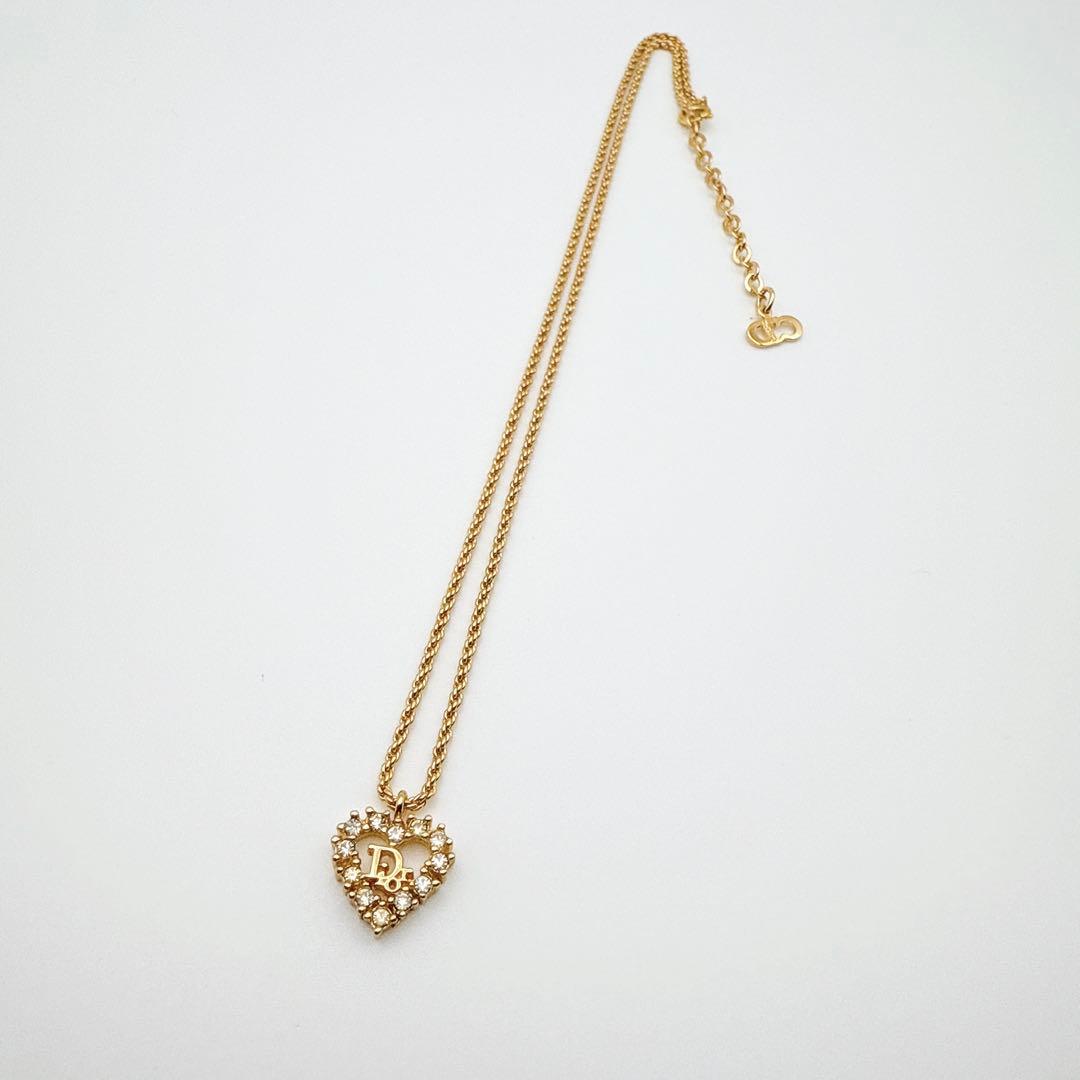 2845-7 極美品✨　Dior　ネックレス　CD ロゴ　希少　刻印