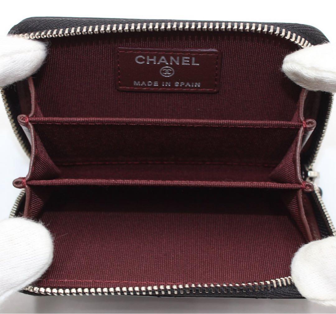 Q2458 未使用 シャネル マトラッセ ココマーク コインケース