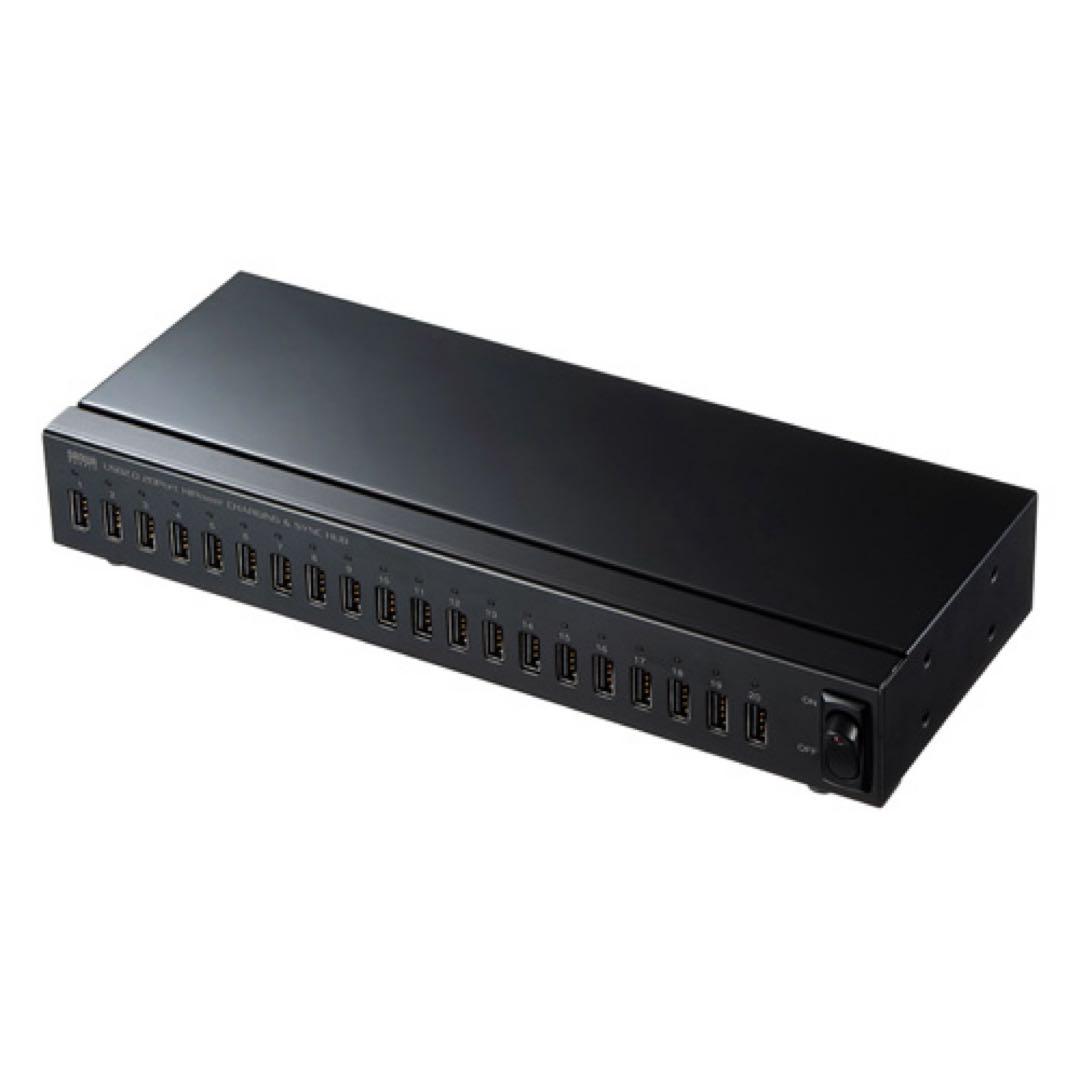新品 USB-2HCS20 サンワサプライ 20ポートUSBハブ