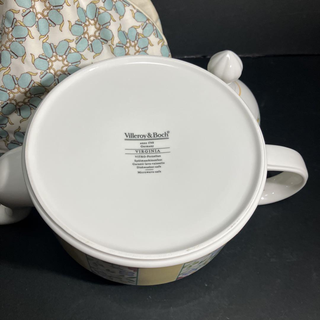 ビレロイ＆ボッホ バージニア花柄ポット 陶器製新品レア - メルカリ