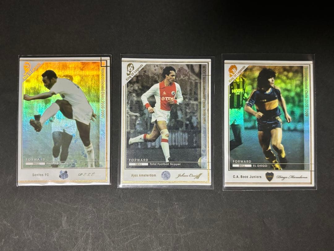 WCCF KOLE 3枚セット クライフ ペレ マラドーナ目立った傷や汚れなし