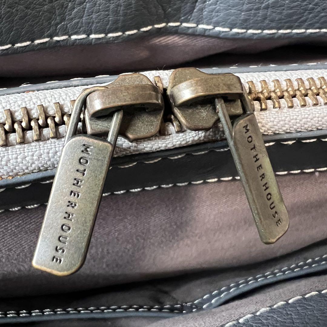 美品 マザーハウス リュック レイ2 スモーキーグレー2way
